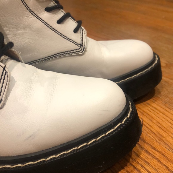 Zara White leather boots ! Bloggers must have - Picture 8 of 9